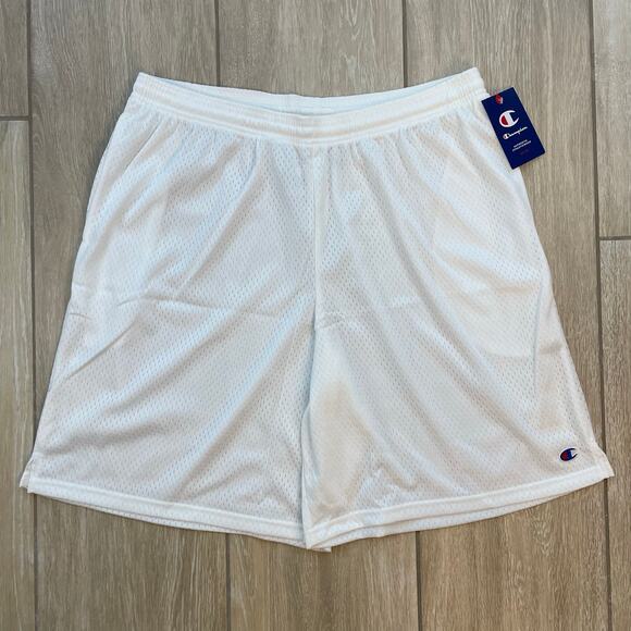 Champion Authentic Athleticwear White Mesh Shorts Men’s XL Gym Basketball NWT - Picture 1 of 9